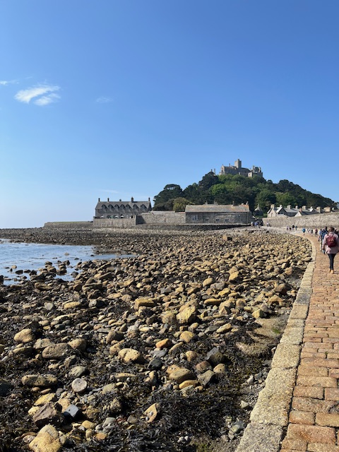 Rock causeway leading to St Michael's Mount, Cornwall